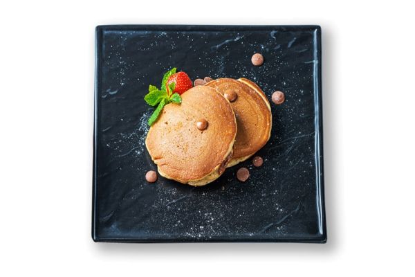 Панкейки с бананом и шоколадом