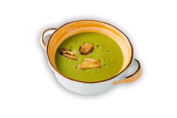 Крем-суп из брокколи и шпината 